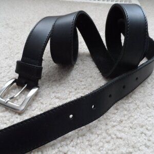 Genuine Leather Custom Men's Black Belt - size 46"/120, product of Canada